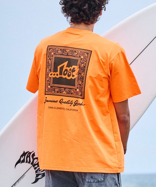 lost(ロスト)の「【ムラサキスポーツ限定】lost/ロスト 半袖Tシャツ ラッシュガード 水陸両用/ユーティリティー L25S-4301(ラッシュガード・メンズ・ホワイト/オレンジ/ブラック・M/L/XL)」の3枚目の写真