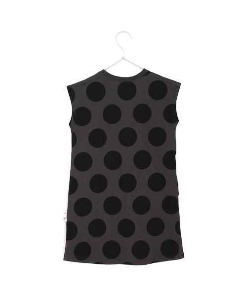 MAKE YOUR DAY（メイクユアデイ）の「ドット総柄ワンピース■80～140cm（ワンピース・キッズ・オリーブ/チャコールグレー/オフホワイト・80/90/100/110/120/130/140）」の6枚目の写真