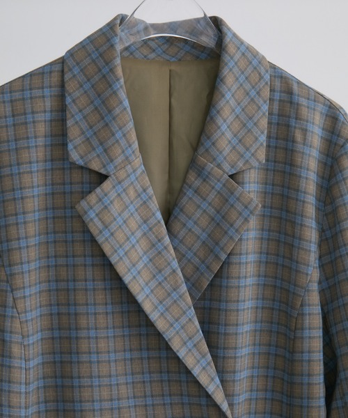 Aunt Marie's(アントマリーズ)の「ダブルボタンテーラードジャケット(テーラードジャケット・レディース・ブルー/アイボリー/イエロー・FREE)」の4枚目の写真