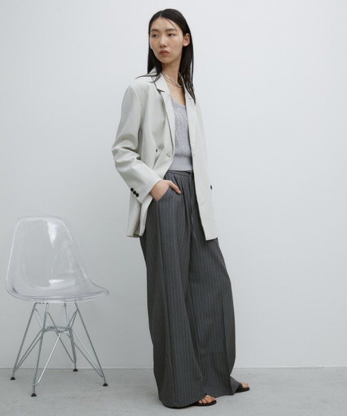 Aunt Marie's(アントマリーズ)の「ダブルボタンテーラードジャケット(テーラードジャケット・レディース・ブルー/アイボリー/イエロー・FREE)」の13枚目の写真