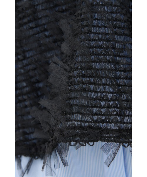 crie conforto（クリーコンフォルト）の「前後2WAYリボンフリンジベスト　秋服 / 冬服 / レイヤード（ベスト・レディース・ブラック/アイボリー・FREE）」の13枚目の写真