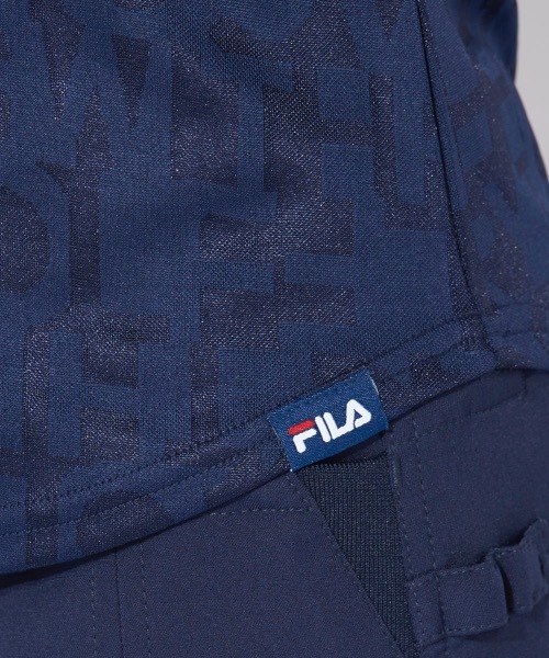 FILA GOLF（フィラゴルフ ）の「【FILA GOLF/フィラゴルフ】レディースロゴ半袖シャツ　ゴルフ（シャツ/ブラウス・レディース・パープル/ネイビー/ホワイト・LARGE/MEDIUM/X-LARGE）」の22枚目の写真