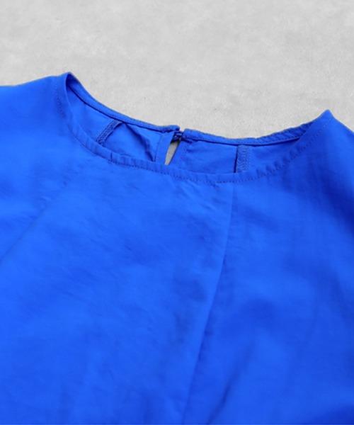 antiqua（アンティカ）の「ギャザーボリュームワンピース（ワンピース・レディース・ブルー/ブラック・ONESIZE）」の16枚目の写真