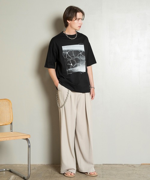 Forte(フォルテ)(フォルテ)の「West Side Modern Graphic T-Shirts/ウエストサイドモダングラフィックTシャツ/中肉厚/滑らかな肌触り(Tシャツ/カットソー・メンズ・ブラック/ホワイト・MEDIUM/LARGE)」の11枚目の写真
