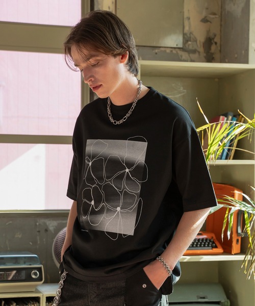Forte(フォルテ)(フォルテ)の「West Side Modern Graphic T-Shirts/ウエストサイドモダングラフィックTシャツ/中肉厚/滑らかな肌触り(Tシャツ/カットソー・メンズ・ブラック/ホワイト・MEDIUM/LARGE)」の9枚目の写真