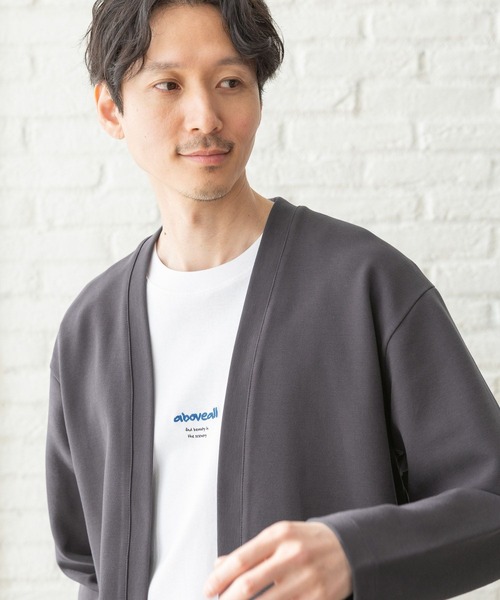 GLOBAL WORK（グローバルワーク）の「クリーンミラノリブカーディガン/147308（カーディガン/ボレロ・メンズ・チャコールグレー/ブラック/ベージュ/グレー/ブルー/グリーン・SMALL/MEDIUM/LARGE/X-LARGE/3XL/X-SMALL/XX-LARGE）」の3枚目の写真