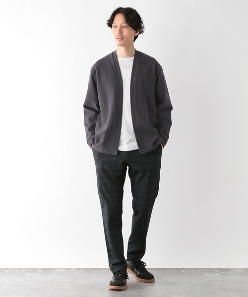 GLOBAL WORK（グローバルワーク）の「クリーンミラノリブカーディガン/147308（カーディガン/ボレロ・メンズ・チャコールグレー/ブラック/ベージュ/グレー/ブルー/グリーン・SMALL/MEDIUM/LARGE/X-LARGE/3XL/X-SMALL/XX-LARGE）」の11枚目の写真