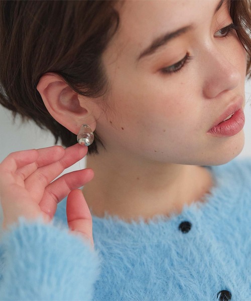 セール】クリアドロップピアス（ピアス（両耳用））｜titivate