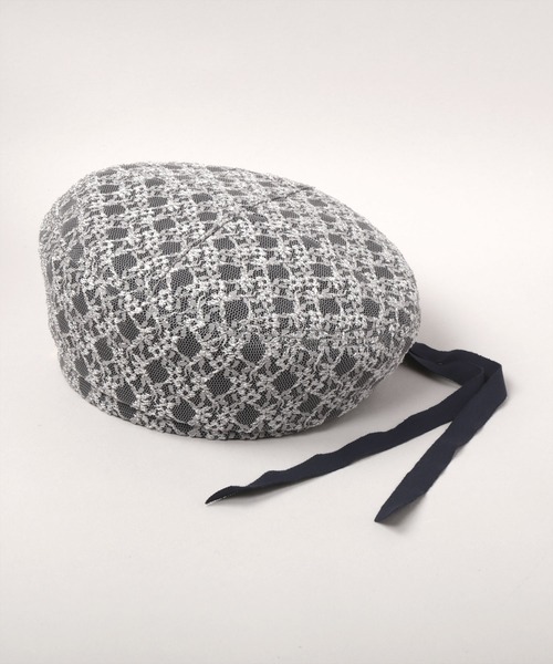 CA4LA（カシラ）の「HK ROW 6（ハンチング/ベレー帽・レディース・ブラック/ベージュ/グレー・ONESIZE）」の3枚目の写真