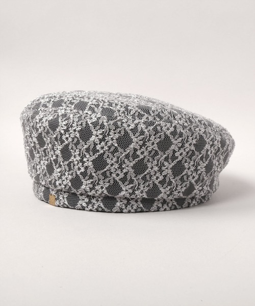 CA4LA（カシラ）の「HK ROW 6（ハンチング/ベレー帽・レディース・ブラック/ベージュ/グレー・ONESIZE）」の4枚目の写真