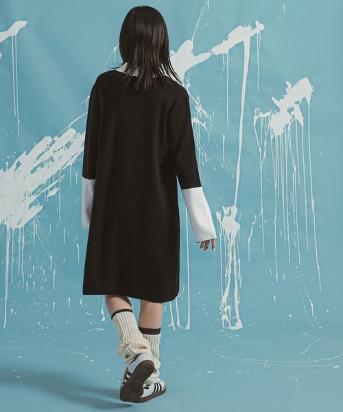 bohmal(ボマール)の「ポロシャツワンピース(ワンピース・レディース・ブラック×ホワイト/ブラック・FREE)」の9枚目の写真