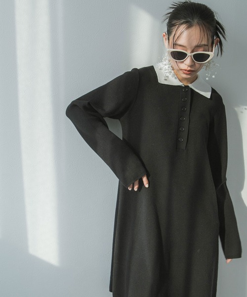 bohmal(ボマール)の「ポロシャツワンピース(ワンピース・レディース・ブラック×ホワイト/ブラック・FREE)」の17枚目の写真