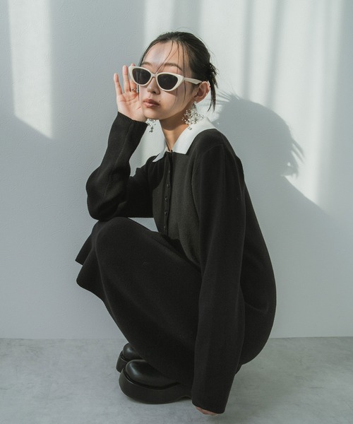 bohmal(ボマール)の「ポロシャツワンピース(ワンピース・レディース・ブラック×ホワイト/ブラック・FREE)」の18枚目の写真
