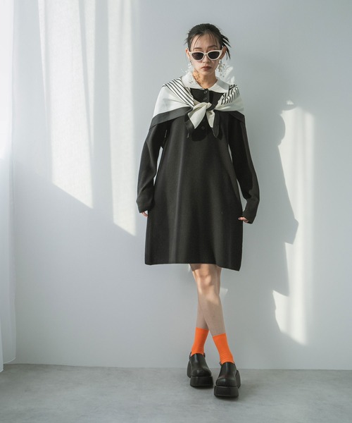 bohmal(ボマール)の「ポロシャツワンピース(ワンピース・レディース・ブラック×ホワイト/ブラック・FREE)」の21枚目の写真