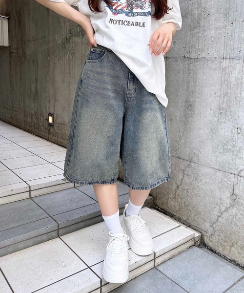セール】デニムハーフパンツ（デニムパンツ）｜INGNI（イング