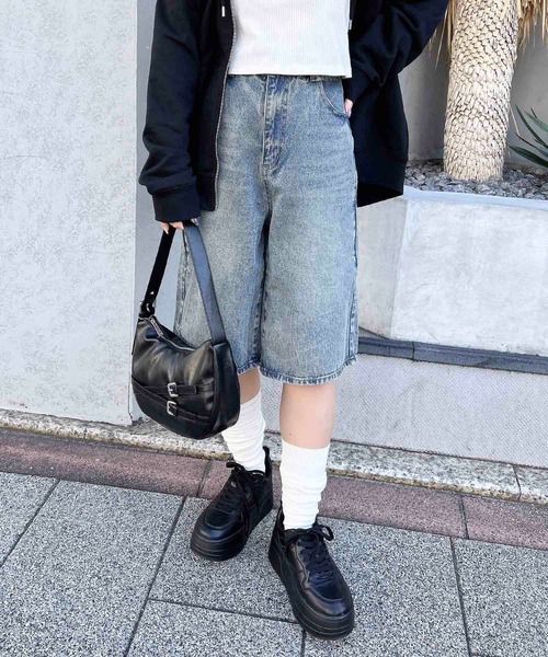 INGNI(イング)の「デニムハーフパンツ(デニムパンツ・レディース・ブルー系その他4/ブルー系その他/グレー/ブルー系その他6/ブルー系6・M)」の20枚目の写真