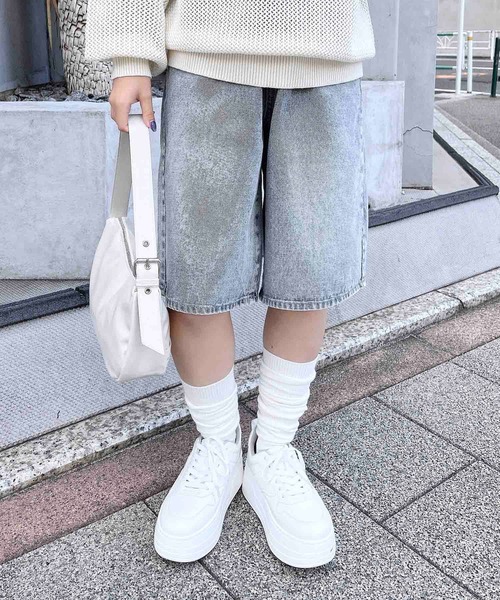 セール】デニムハーフパンツ（デニムパンツ）｜INGNI（イング