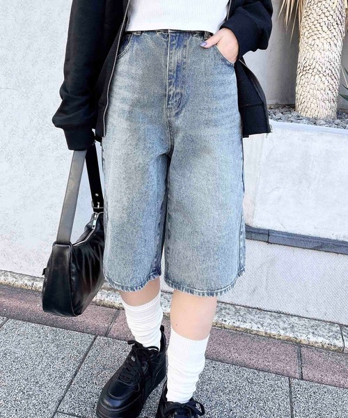 INGNI(イング)の「デニムハーフパンツ(デニムパンツ・レディース・ブルー系その他4/ブルー系その他/グレー/ブルー系その他6/ブルー系6・M)」の6枚目の写真