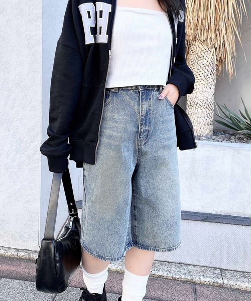 INGNI(イング)の「デニムハーフパンツ(デニムパンツ・レディース・ブルー系その他4/ブルー系その他/グレー/ブルー系その他6/ブルー系6・M)」の8枚目の写真