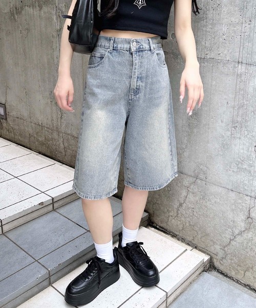 タイムセール　GANNI デニムハーフパンツ GANNI ウィメンズ ハーフパンツ通販 - FARFETCH
