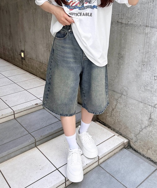 タイムセール　GANNI デニムハーフパンツ denim half pants/デニムハーフパンツ（その他パンツ）｜Regen