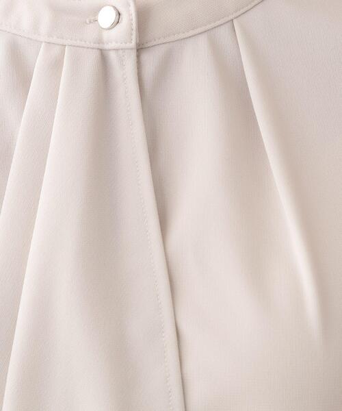 DRESKIP（ドレスキップ）の「【洗える/S-LL/洗濯後しわになりにくい】ブラウス見えボウタイ風トップス（Tシャツ/カットソー・レディース・オフホワイト/ライトグリーン/ベージュ・04/01/02/03）」の15枚目の写真