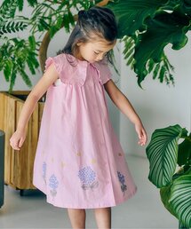 Apolin 刺繍入りワンピース2-3Y 淡いピンク Apolin 刺繍入りワンピース2-3Y 淡いピンク