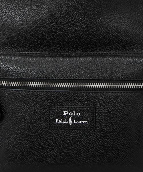 POLO RALPH LAUREN(ポロ ラルフ ローレン)の「ペブルド レザー バックパック(バックパック/リュック・メンズ・ブラック系1・ONE)」の7枚目の写真