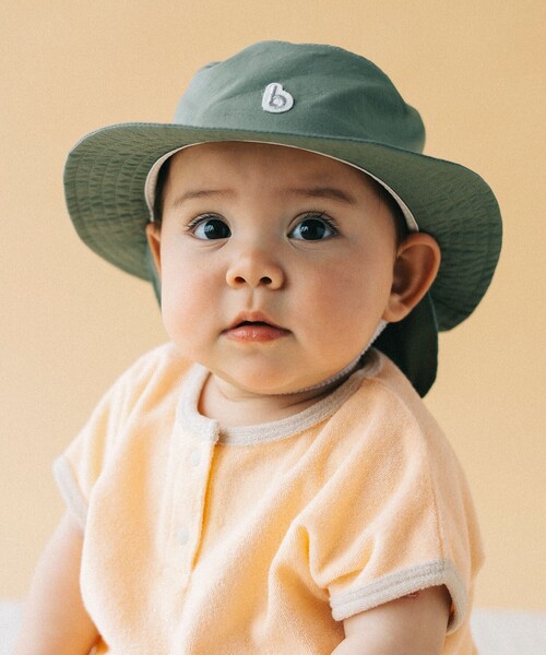 こども ビームス(コドモビームス)の「【UVカット】ベビー バケットハット 2025SS(44~48cm)(ハット・キッズ・ライトグレー/ベージュ/オリーブ・44-46/46-48)」の3枚目の写真