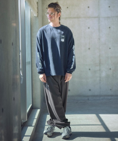 ADAM PATEK(アダムパテック)の「mp13328-ripple tuck relax pants タックパンツ(その他パンツ・メンズ・ブラック/チャコール・2/1)」の7枚目の写真