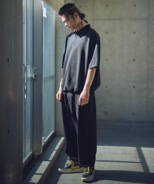 ADAM PATEK(アダムパテック)の「mp13328-ripple tuck relax pants タックパンツ(その他パンツ・メンズ・ブラック/チャコール・2/1)」の14枚目の写真