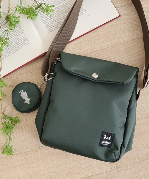 MOOMIN（ムーミン）の「MOOMIN フラップデザインタテ型ショルダーバッグ（ショルダーバッグ・レディース・ブラック/レッド/ベージュ/グリーン・FREE）」の3枚目の写真