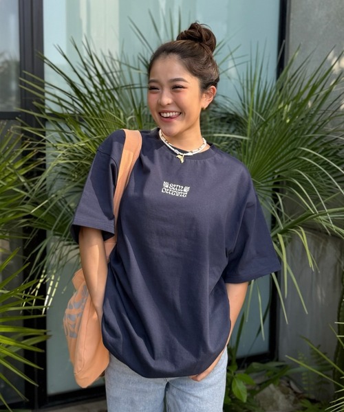 セール】moeka - SUNOUTFIT ショート&オーバーロゴTシャツ made