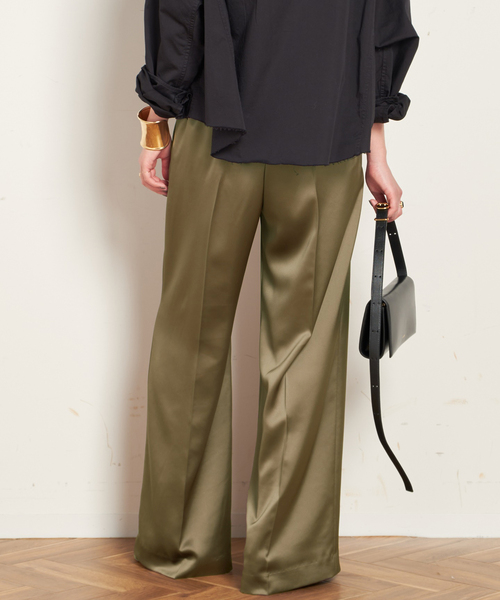 AP STUDIO（エーピーストゥディオ）の「サテンプルオンパンツ（その他パンツ・レディース・ネイビー/カーキ・38/36）」の12枚目の写真