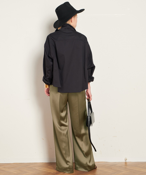 AP STUDIO（エーピーストゥディオ）の「サテンプルオンパンツ（その他パンツ・レディース・ネイビー/カーキ・38/36）」の15枚目の写真