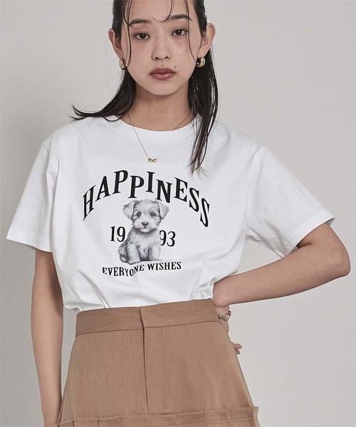 miette(ミエット)の「dogプリントTシャツ(Tシャツ/カットソー・レディース・ホワイト系その他/グレー系その他/ホワイト系その他2/グレー系その他2・FREE)」の14枚目の写真