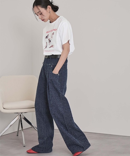 miette(ミエット)の「dogプリントTシャツ(Tシャツ/カットソー・レディース・ホワイト系その他/グレー系その他/ホワイト系その他2/グレー系その他2・FREE)」の12枚目の写真