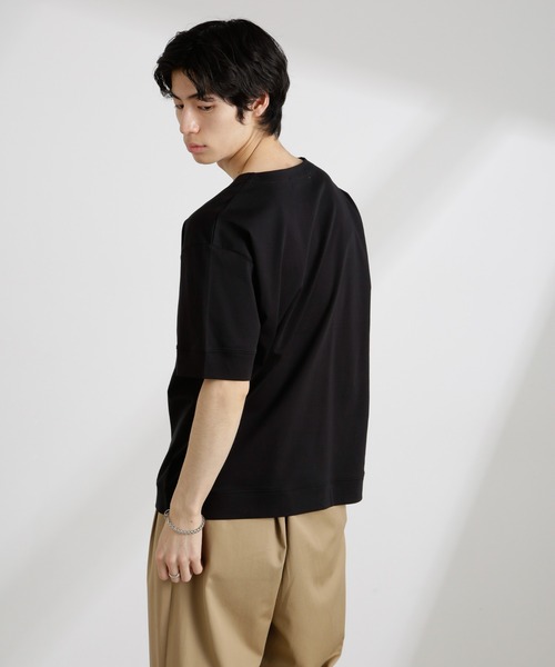 NANO universe(ナノユニバース)の「50/-シルケットスムースキーネックTシャツ(Tシャツ/カットソー・メンズ・ホワイト/ブルー/ブラック・M/L/S)」の19枚目の写真