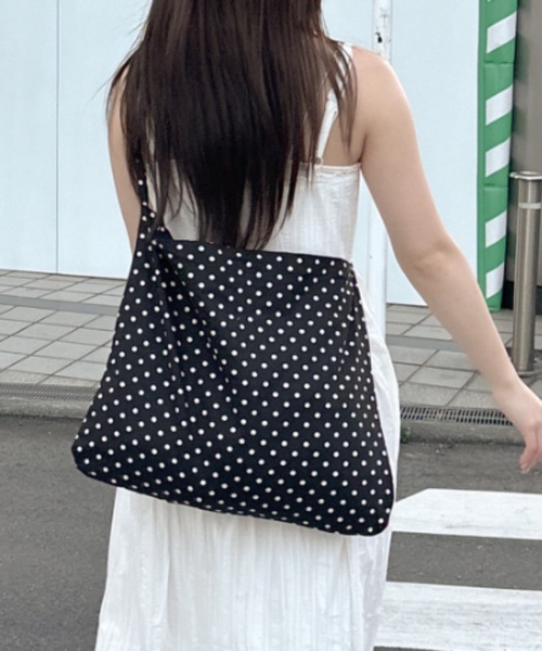 Birthday room（バースデイルーム）の「ドットショルダーBAG/dot shoulder bag（ショルダーバッグ・レディース・ブラック/アイボリー・FREE）」の18枚目の写真