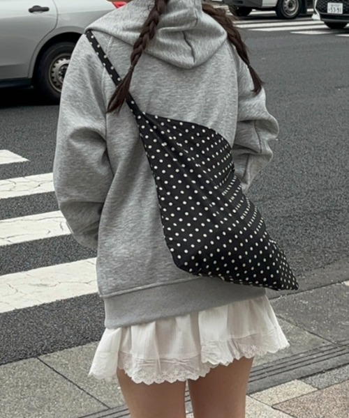 Birthday room（バースデイルーム）の「ドットショルダーBAG/dot shoulder bag（ショルダーバッグ・レディース・ブラック/アイボリー・FREE）」の19枚目の写真