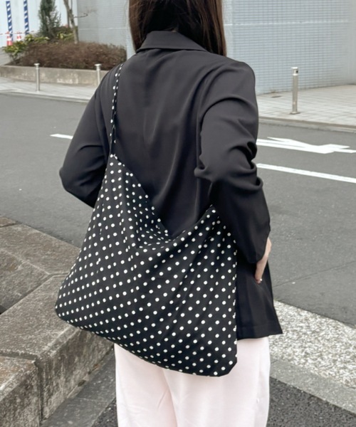 Birthday room（バースデイルーム）の「ドットショルダーBAG/dot shoulder bag（ショルダーバッグ・レディース・ブラック/アイボリー・FREE）」の22枚目の写真