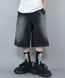 ヴィンテージライクダブルニーハーフパンツ