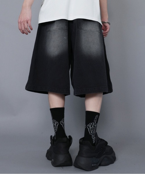 SPINNS（スピンズ）の「ヴィンテージライクダブルニーハーフパンツ（その他パンツ・メンズ・ベージュ/ブラウン/ブラック・L/M/XL）」の8枚目の写真