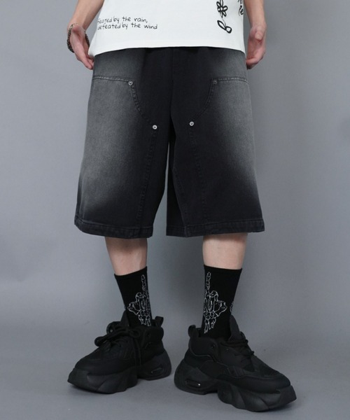 SPINNS（スピンズ）の「ヴィンテージライクダブルニーハーフパンツ（その他パンツ・メンズ・ベージュ/ブラウン/ブラック・L/M/XL）」の9枚目の写真