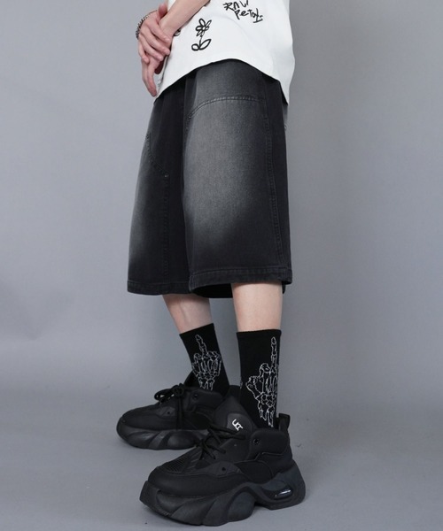 SPINNS（スピンズ）の「ヴィンテージライクダブルニーハーフパンツ（その他パンツ・メンズ・ベージュ/ブラウン/ブラック・L/M/XL）」の10枚目の写真