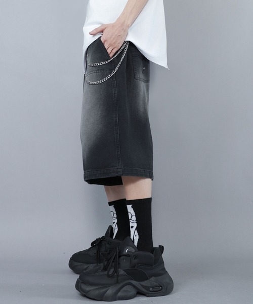 SPINNS（スピンズ）の「ヴィンテージライクダブルニーハーフパンツ（その他パンツ・メンズ・ベージュ/ブラウン/ブラック・L/M/XL）」の12枚目の写真