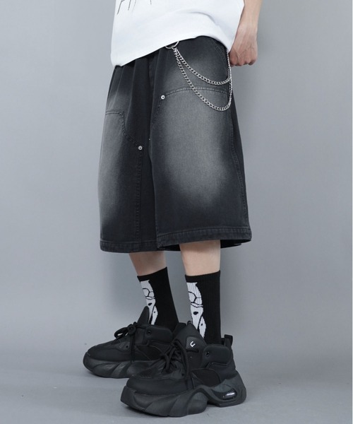 SPINNS（スピンズ）の「ヴィンテージライクダブルニーハーフパンツ（その他パンツ・メンズ・ベージュ/ブラウン/ブラック・L/M/XL）」の14枚目の写真