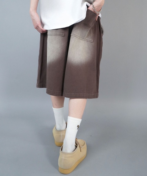 SPINNS（スピンズ）の「ヴィンテージライクダブルニーハーフパンツ（その他パンツ・メンズ・ベージュ/ブラウン/ブラック・L/M/XL）」の18枚目の写真