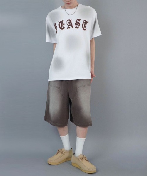 SPINNS（スピンズ）の「ヴィンテージライクダブルニーハーフパンツ（その他パンツ・メンズ・ベージュ/ブラウン/ブラック・L/M/XL）」の4枚目の写真