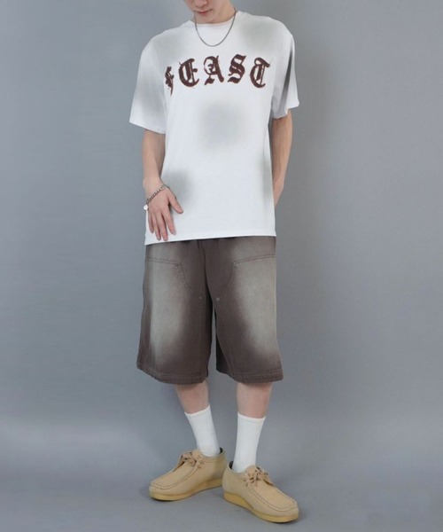 SPINNS（スピンズ）の「ヴィンテージライクダブルニーハーフパンツ（その他パンツ・メンズ・ベージュ/ブラウン/ブラック・L/M/XL）」の5枚目の写真